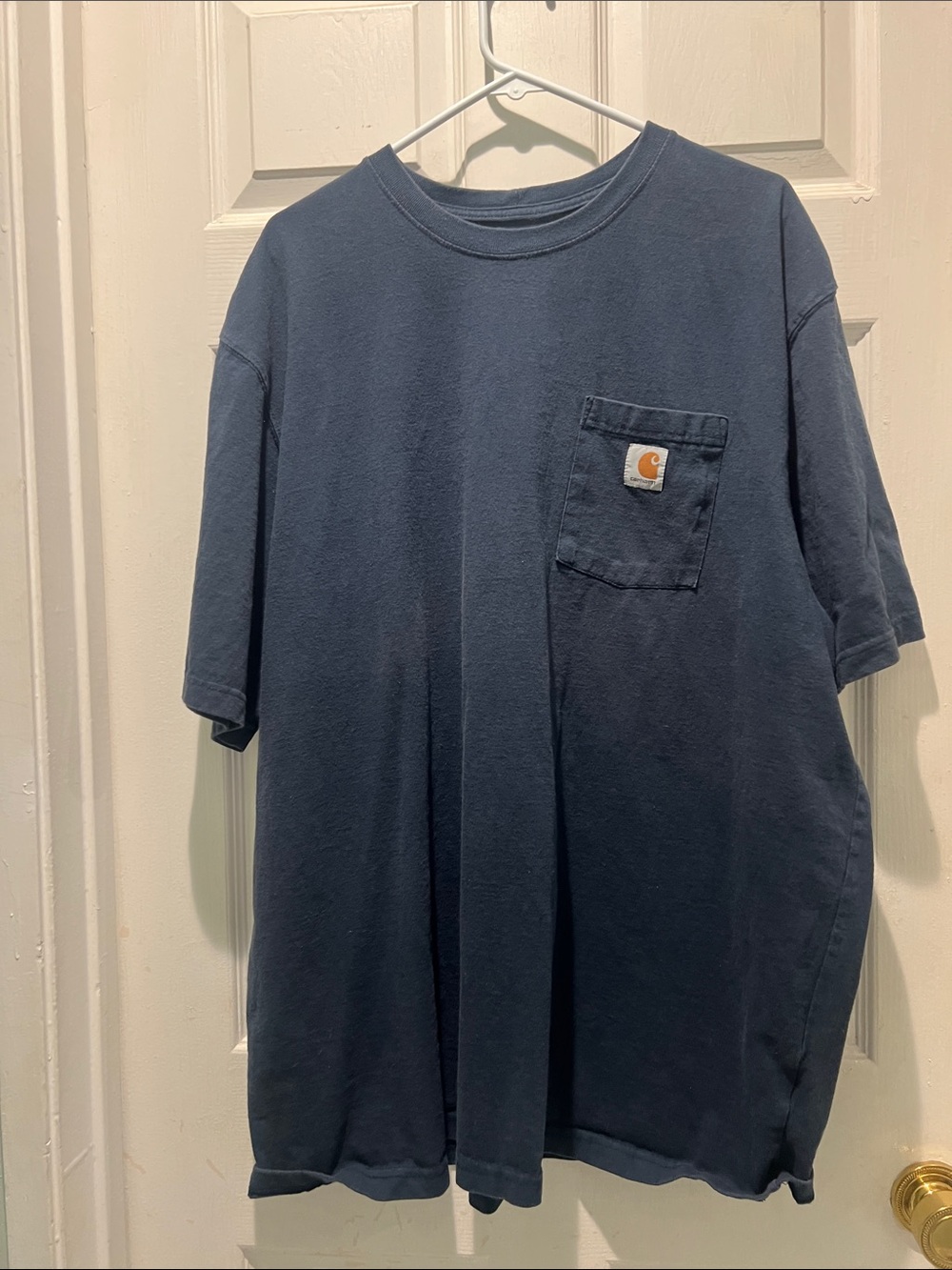 Carhartt Men's Original Fit Navy Short-Sleeve Pocket Tee